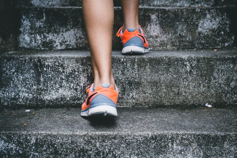 Running on stairs