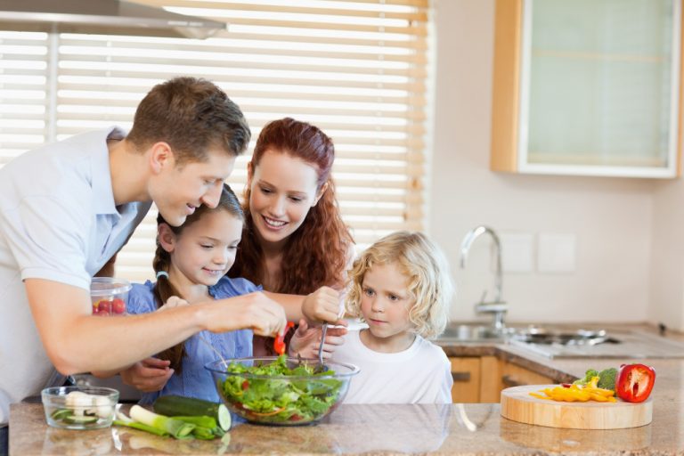 parents helping their kids