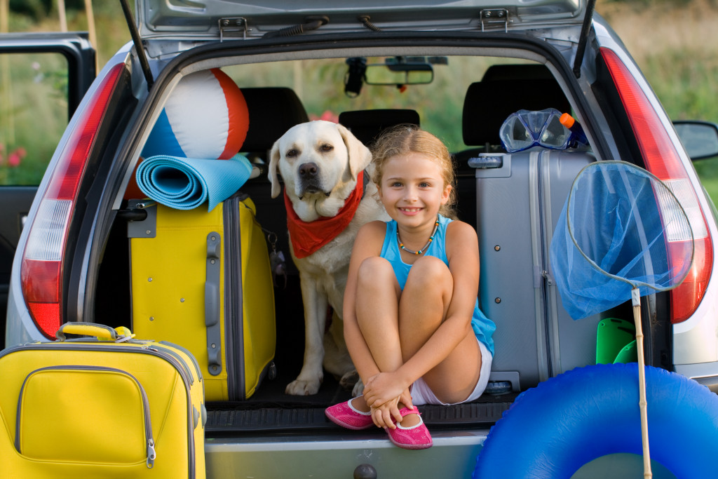 Vacation, Travel - family ready for the travel for summer vacation